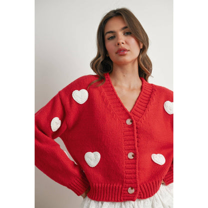 Heart Pattern Cardigan