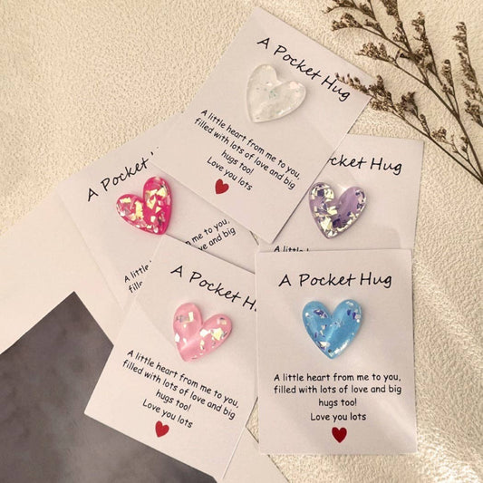 Pocket Hug Confetti Heart – Your Sparkle of Joy & Comfort