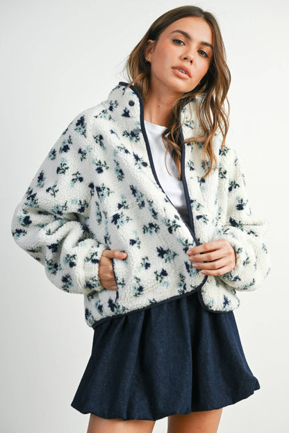 Floral Fluffy Jacket
