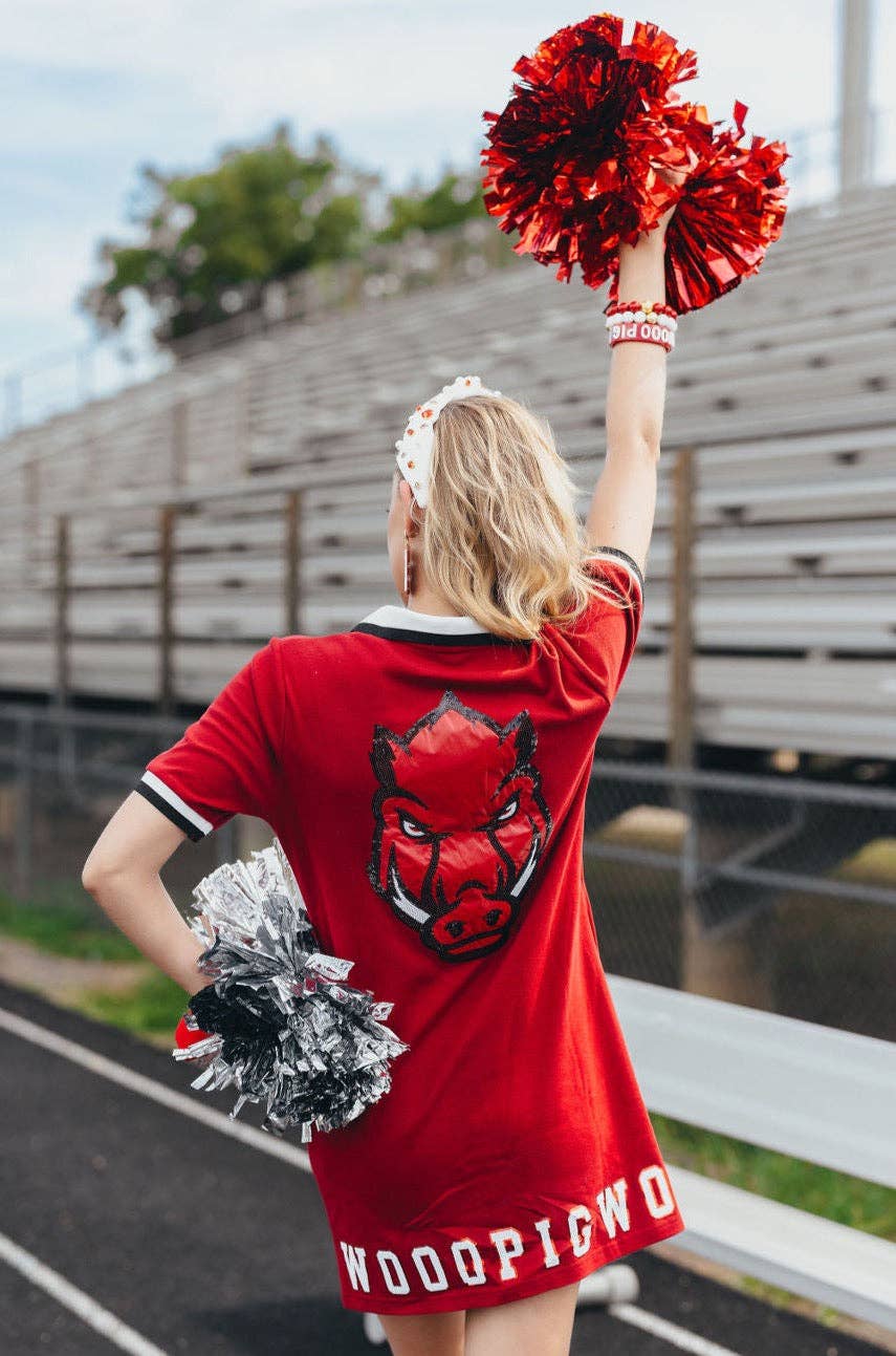 Arkansas BC Club Dress with Razorback 