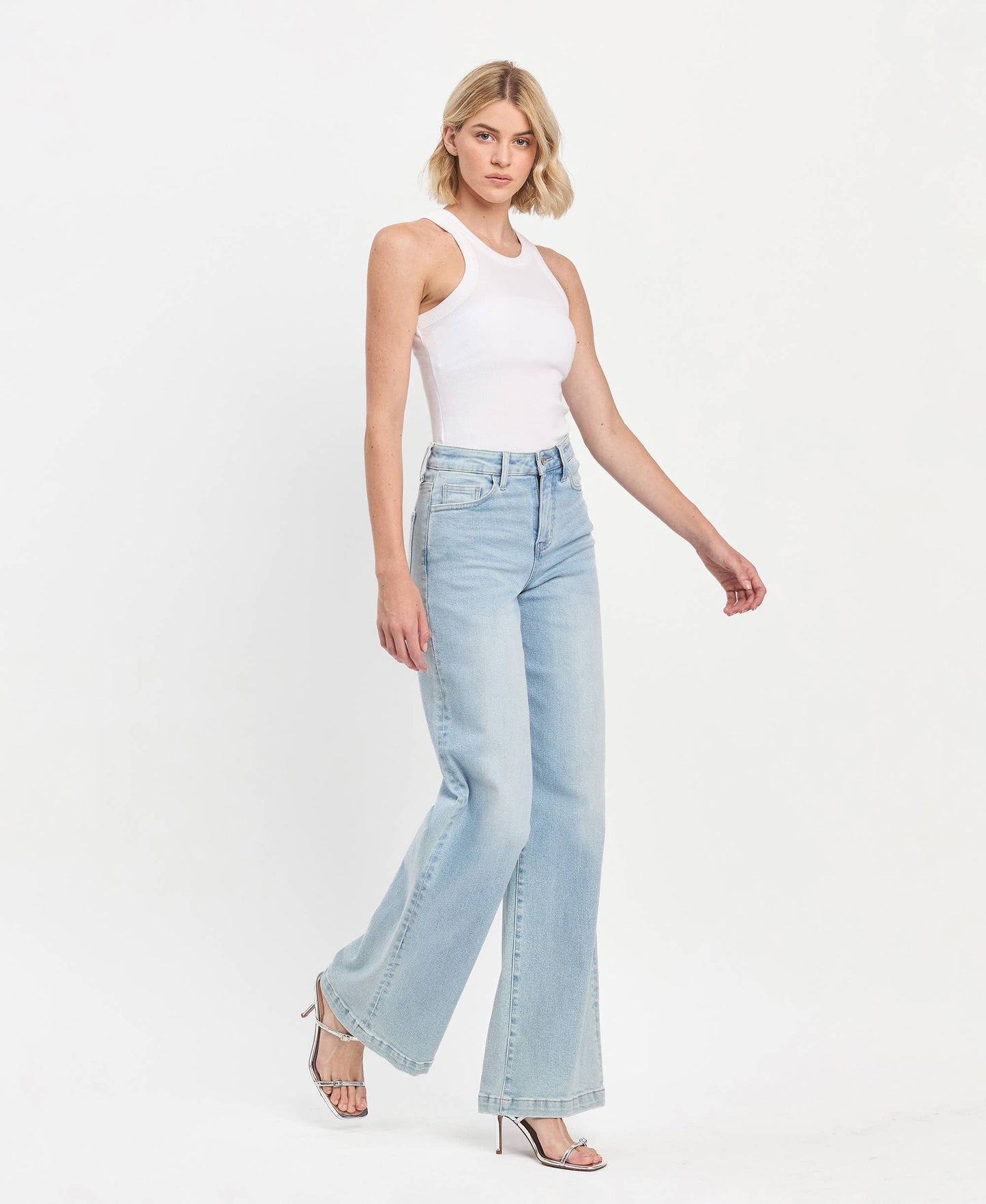Olivia Light Wash Wide Leg