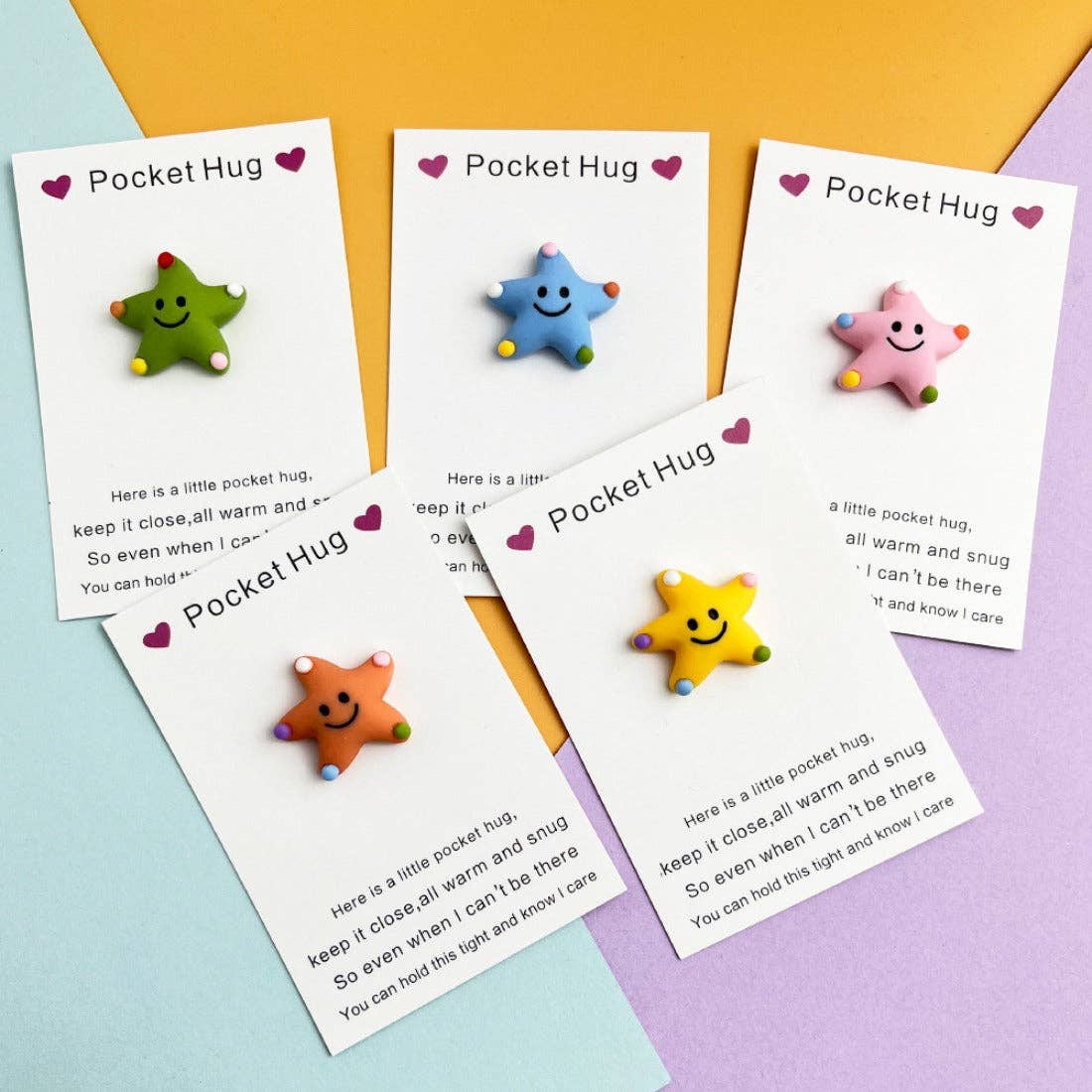 Pocket Hug Cute Smiley Starfish