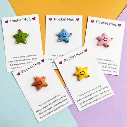 Pocket Hug Cute Smiley Starfish
