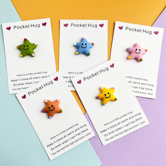 Pocket Hug Cute Smiley Starfish