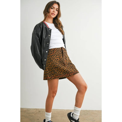 Snap-Button Varsity Bomber Jacket