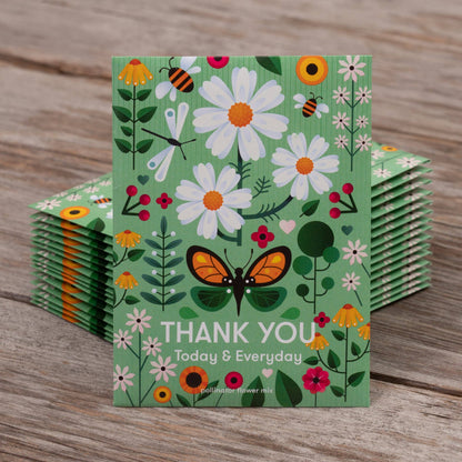 Thank You Today Everyday - Pollinator Flower Mix Seed Packets