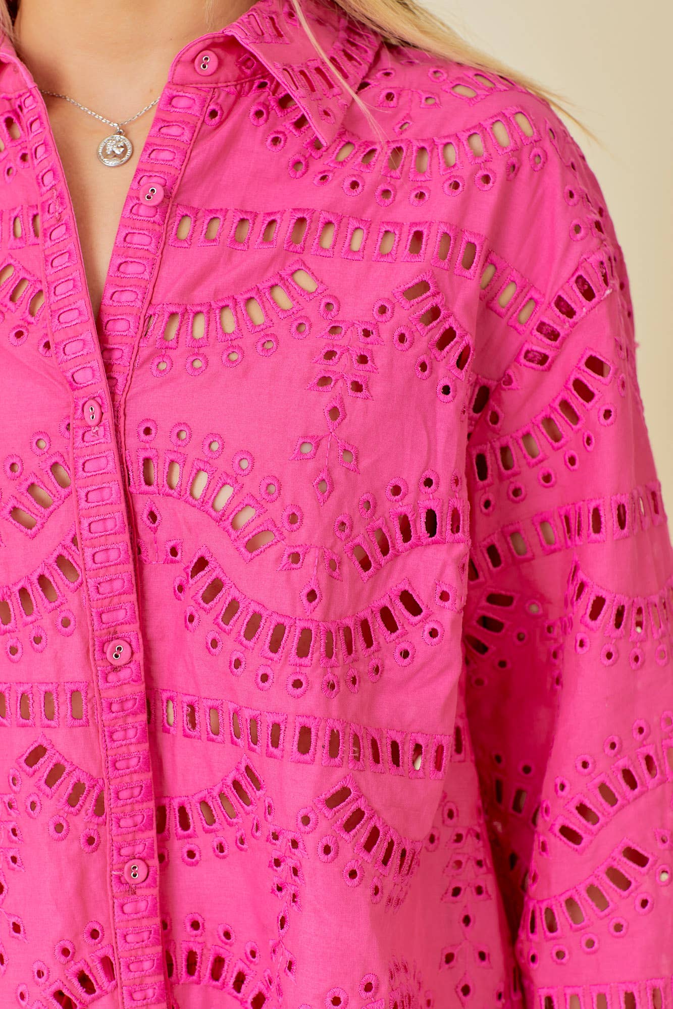 Eyelet Lace Beach Shirt