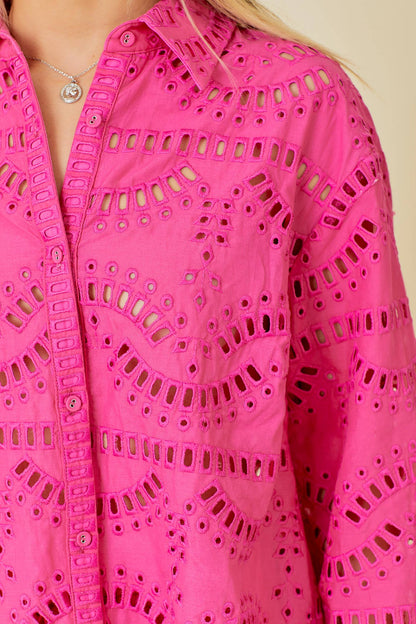 Eyelet Lace Beach Shirt