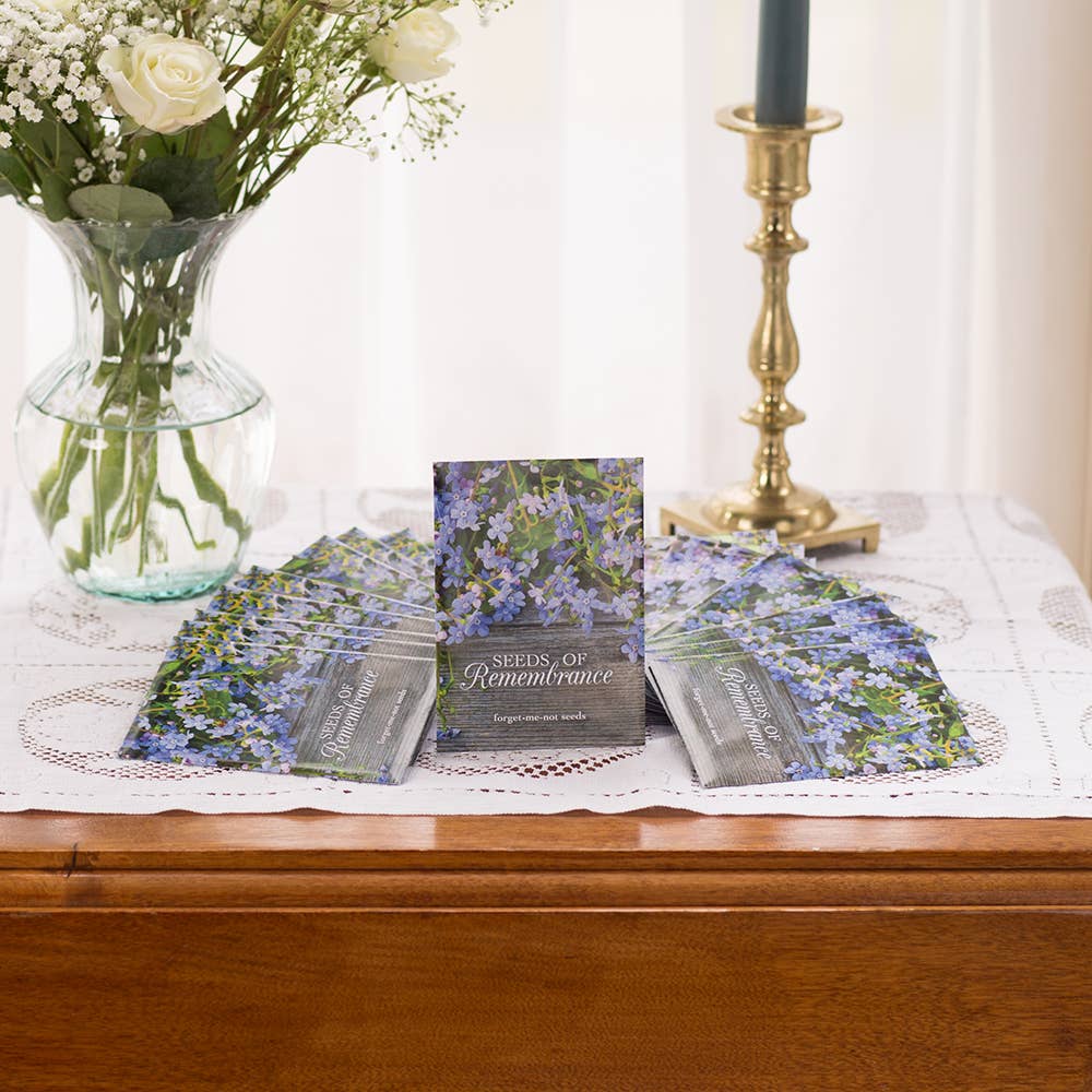 Seeds of Remembrance Memorial - Forget Me Not Seed Packets