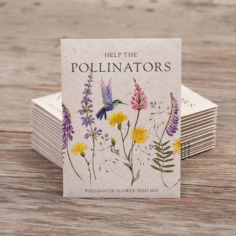 Help Pollinators Kraft Hummingbird - Pollinator Wildflower Seed