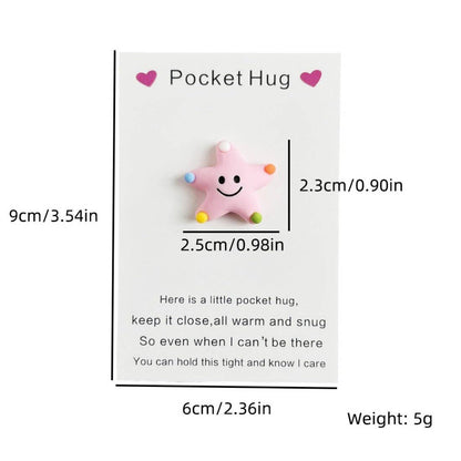 Pocket Hug Cute Smiley Starfish