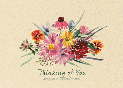 Thinking of You Bouquet - Wildflower Mix Seed Packets