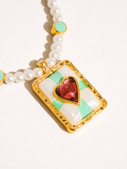 Clementine Heart Necklace