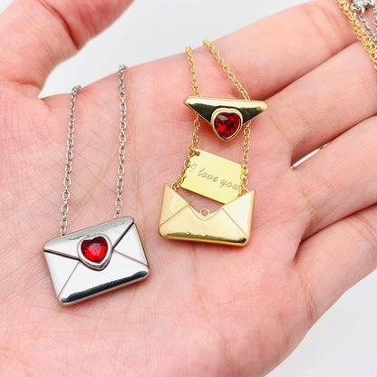 Heart Envelope Necklace