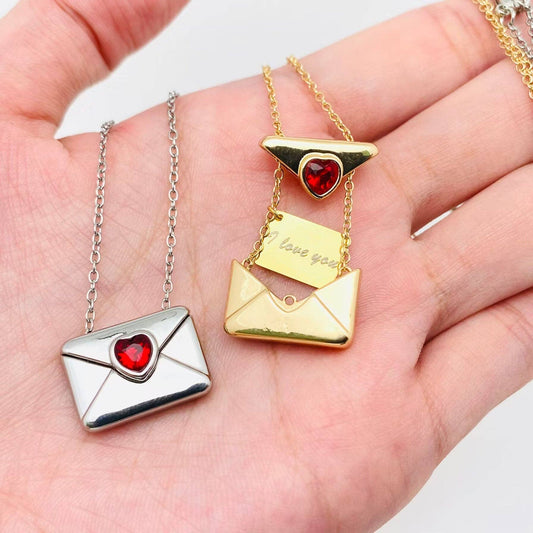 Heart Envelope Necklace