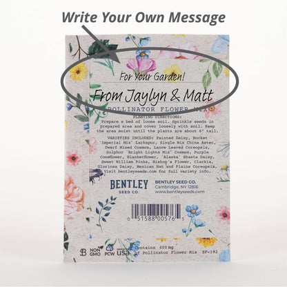Help Pollinators Kraft Bee - Pollinator Wildflower Seed Packets