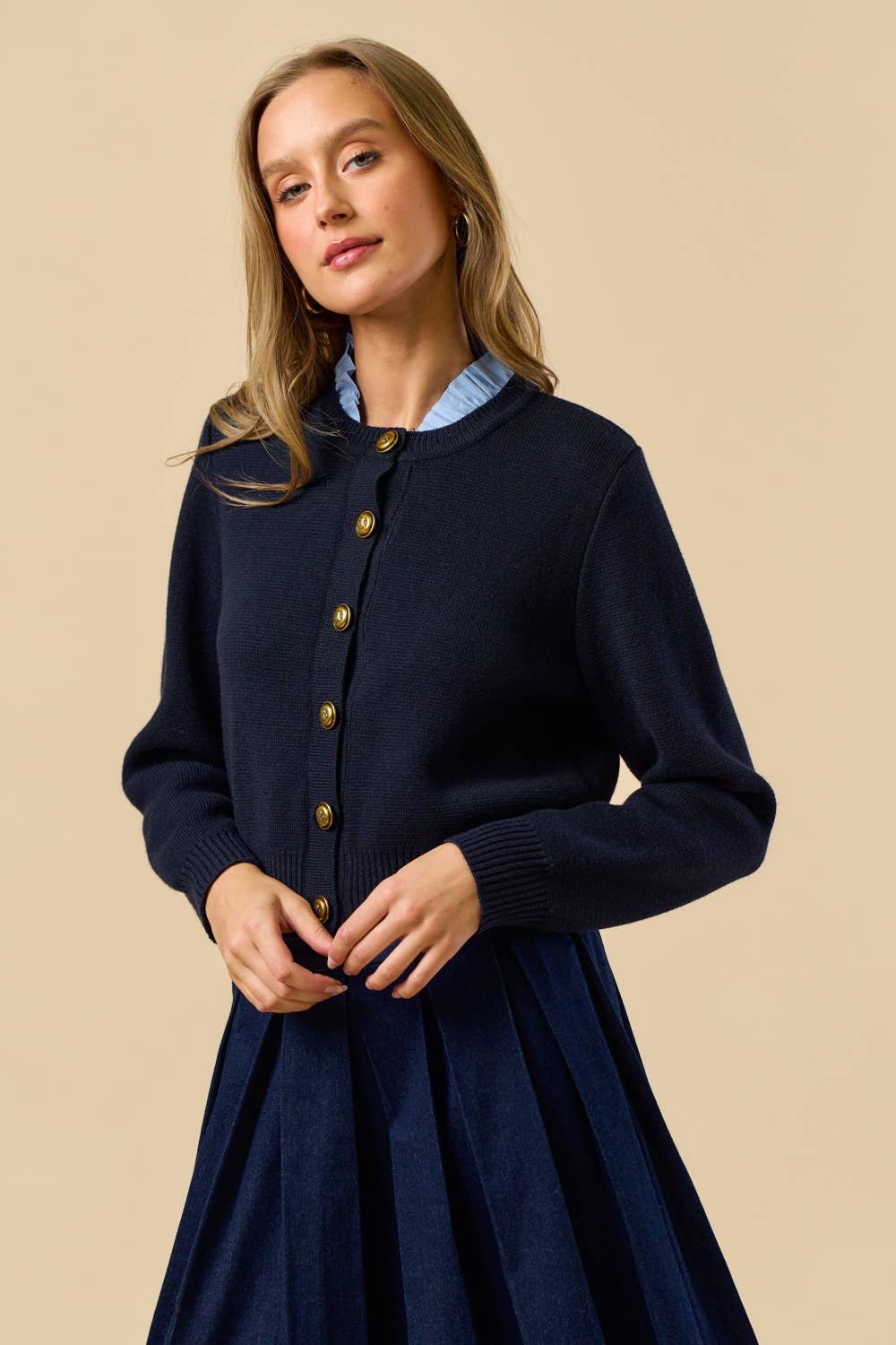 Button Down Cardigan Top