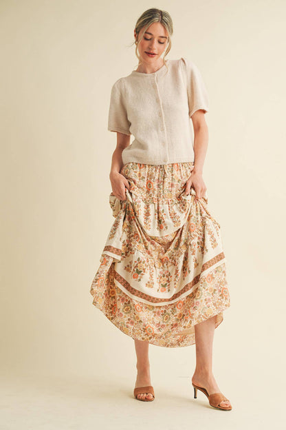 PUFF SLEEVE CARDIGAN