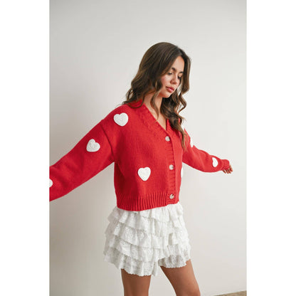 Heart Pattern Cardigan