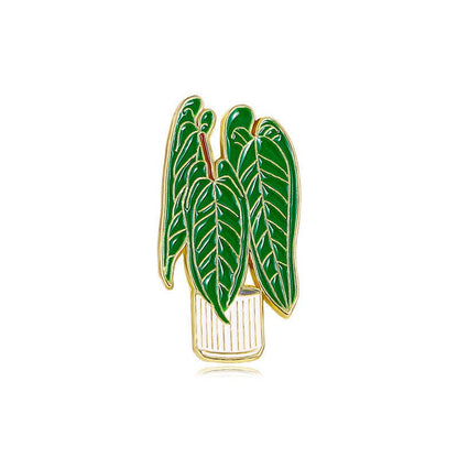 Potted Plant Alloy Pin