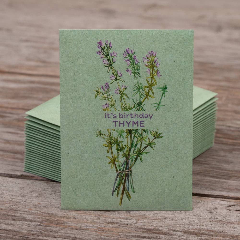 It's Birthday Thyme - Thyme Seed Packets
