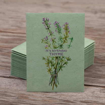 It's Birthday Thyme - Thyme Seed Packets
