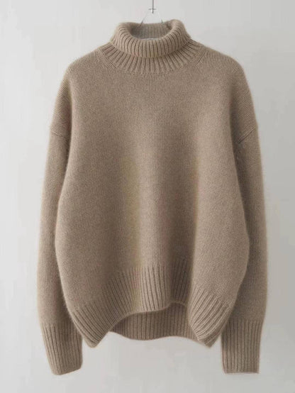 Soft Slouchy Turtleneck Knitted Sweater
