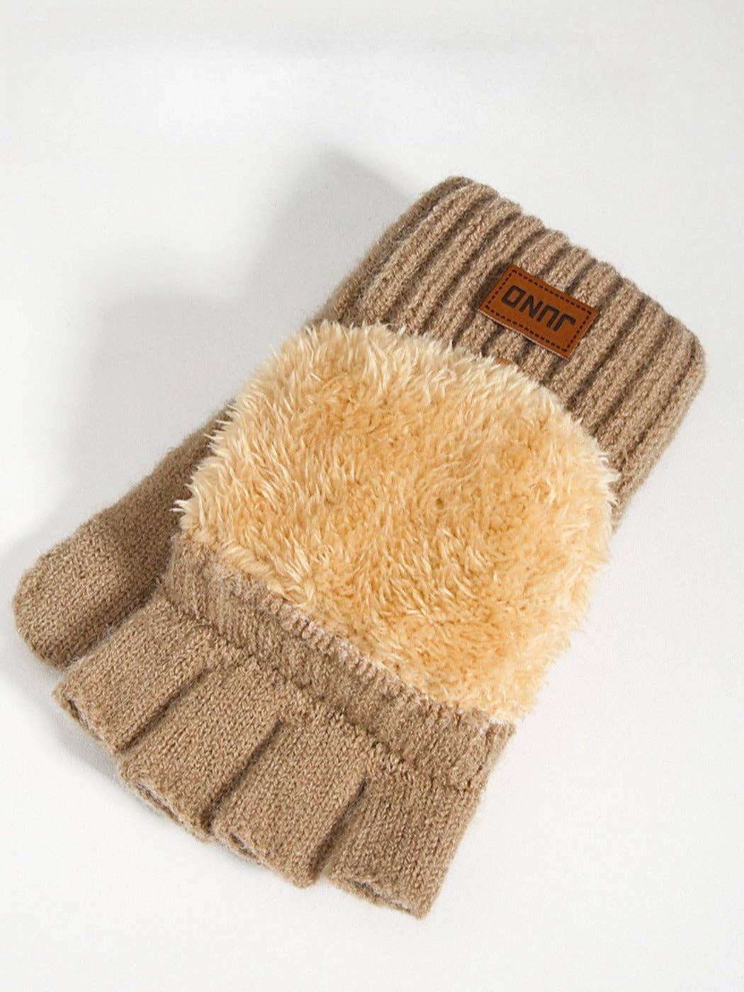 Fingerless Gloves with Mitten Flaps