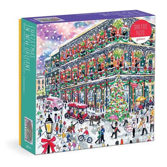 Michael Storrings Christmas in New Orleans 1000 Piece Puzzle wit,