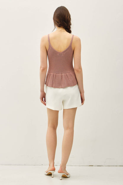 PEPLUM SWEATER TANK