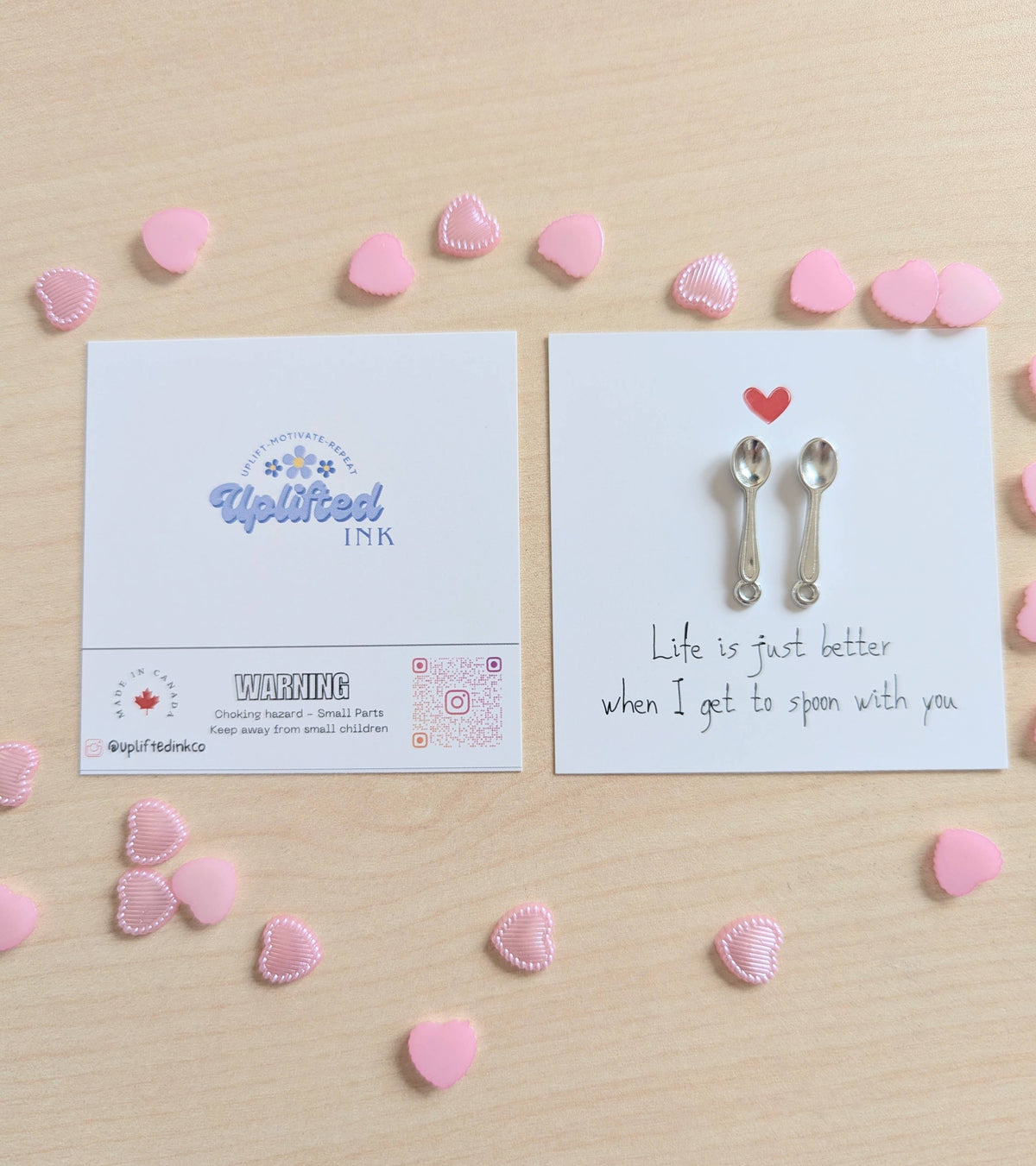 Cute Love Card – Life Is Better When I Get to Spoon with You