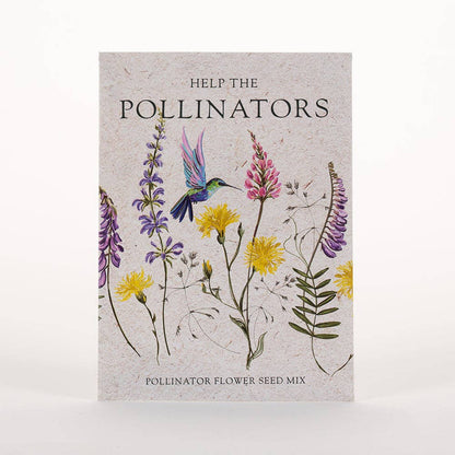Help Pollinators Kraft Hummingbird - Pollinator Wildflower Seed