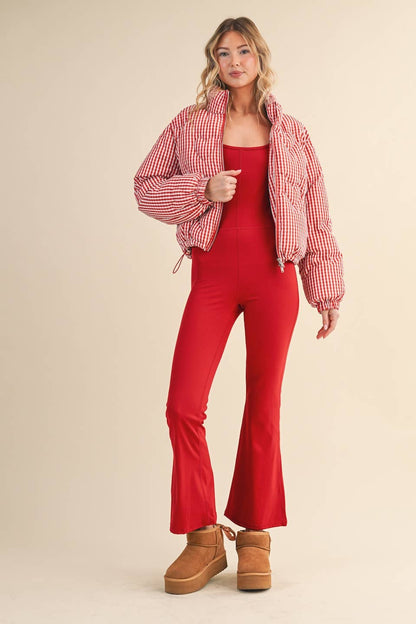 Gingham Heart Puffer