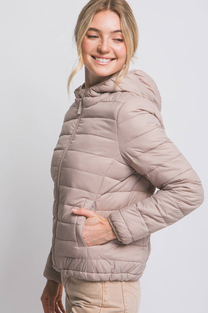Hooded Light Puffer Jacket