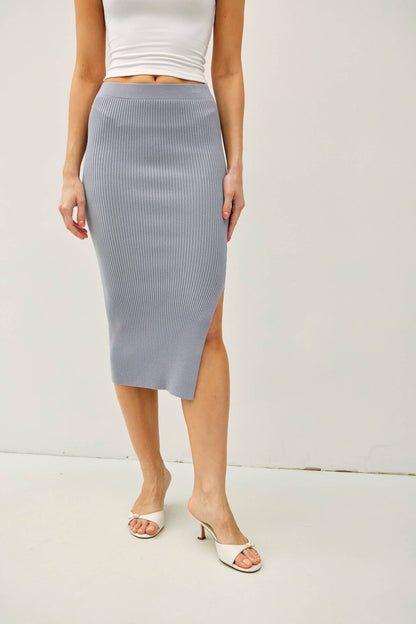 BODYCON MIDI SWEATER SKIRT