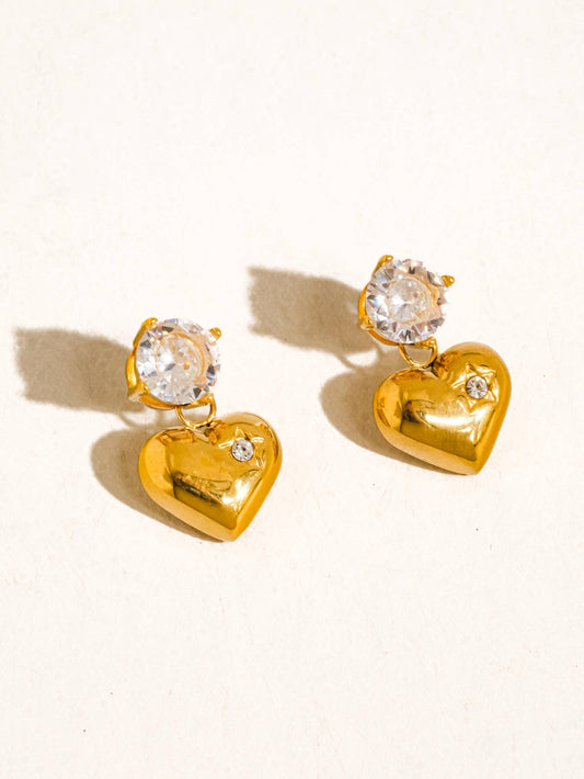 Annika Heart Earring