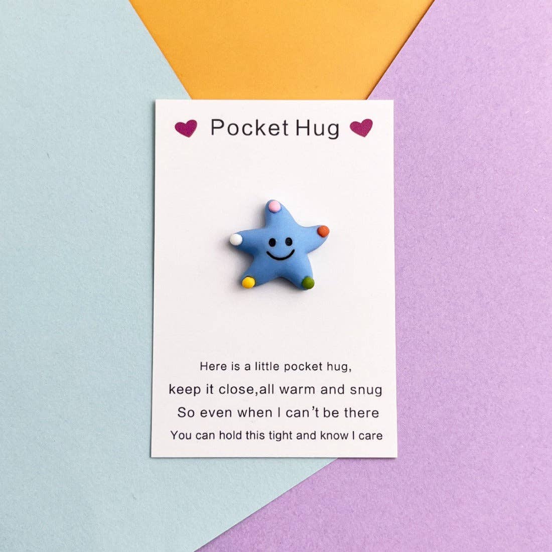 Pocket Hug Cute Smiley Starfish