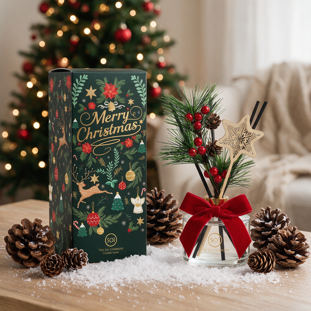 Pine Cone Snowflake Diffuser 6.9oz Diffuser