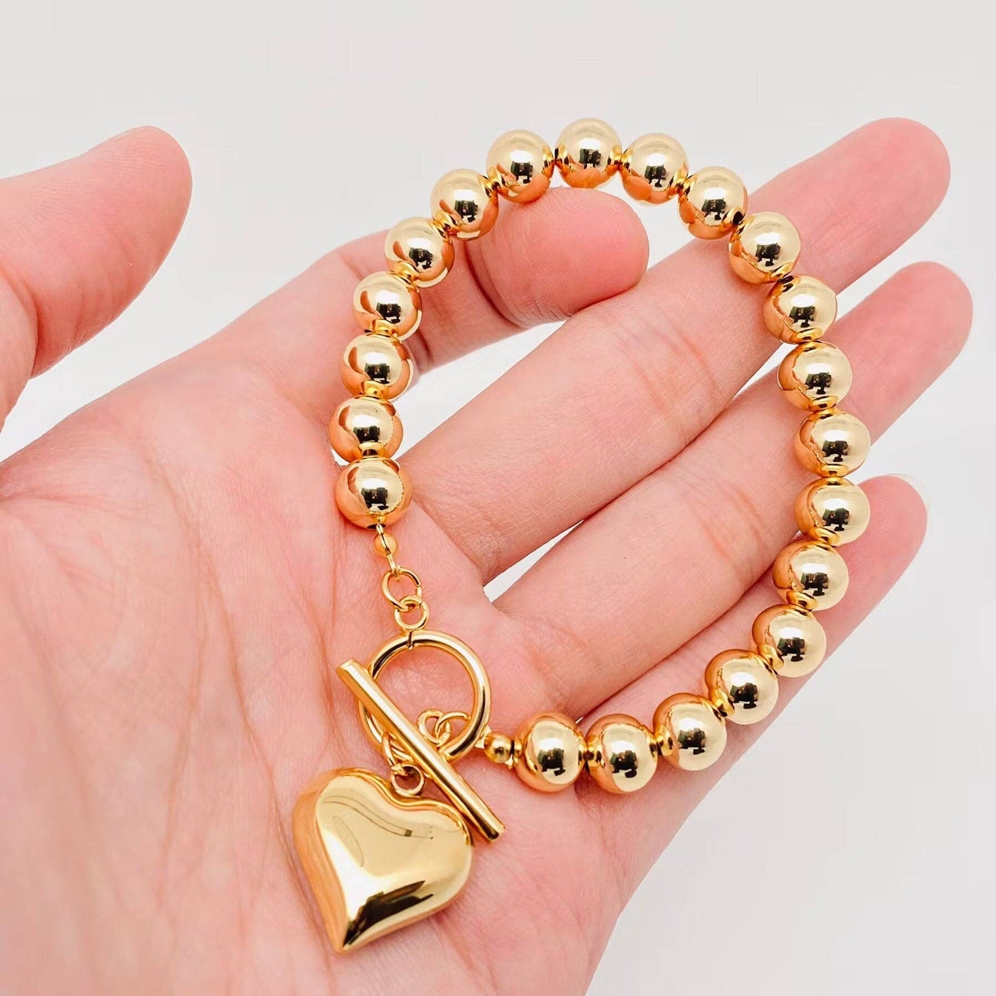 Heart Bead Bracelet