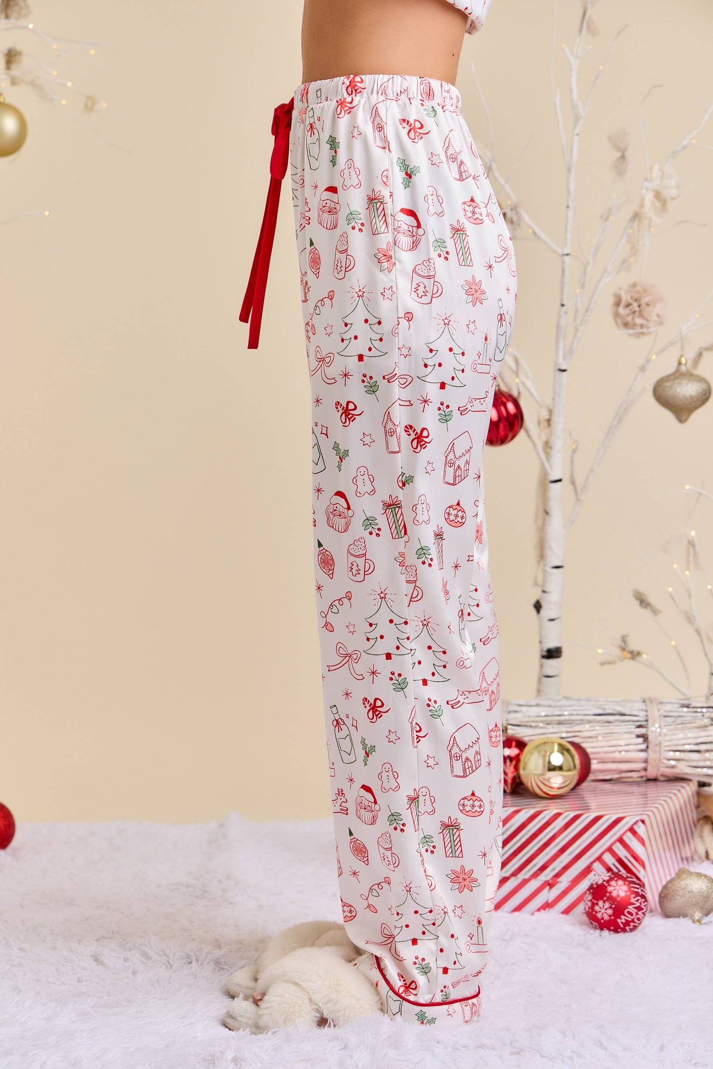 Holiday Satin PJ Set