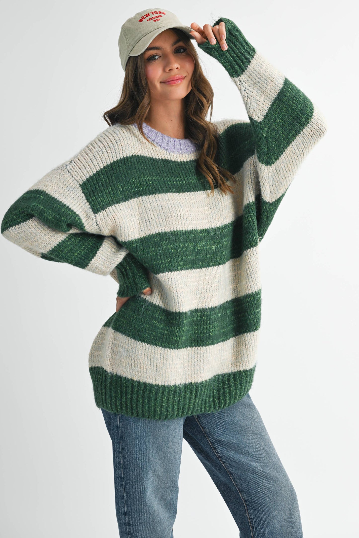 Oversized Striped Sweater