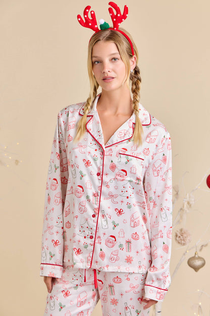 Holiday Satin PJ Set