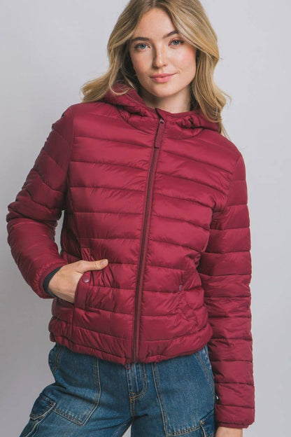 Hooded Light Puffer Jacket
