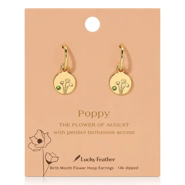 Birth Month Flower Earrings