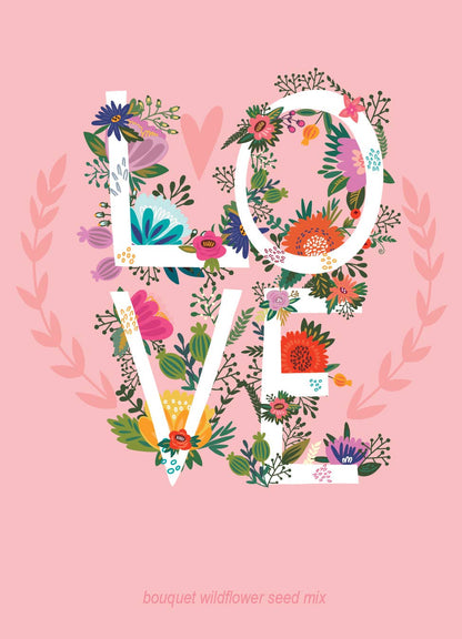 LOVE - Bouquet Wildflower Seed Packets