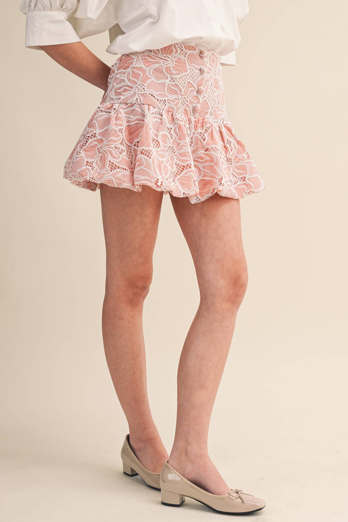 Lace Bubble Skirt