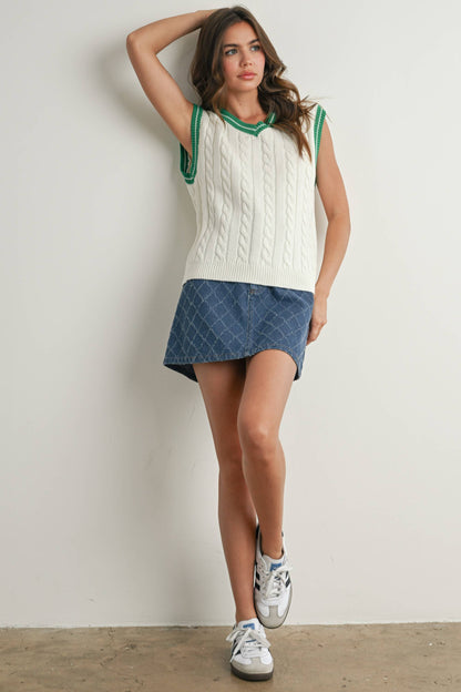 Knitted Sweater Vest