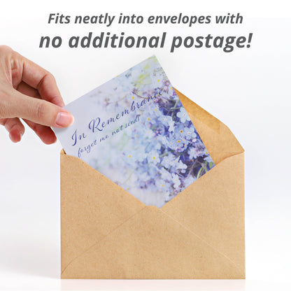 In Remembrance Love Left Behind Forget Me Not Seed Packets