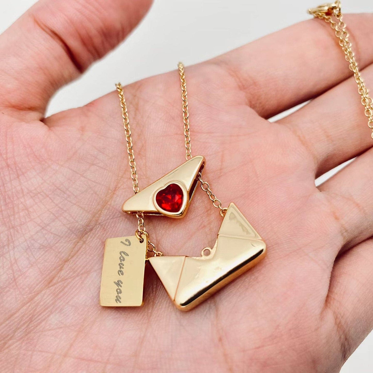 Heart Envelope Necklace