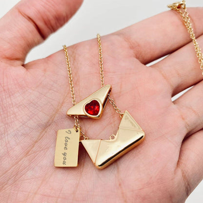 Heart Envelope Necklace
